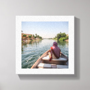 Tranquil Journey on the Nile Canvas Print