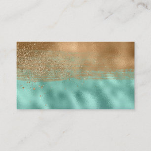 Tranquil Lagoon Colourful Abstract Pattern Business Card