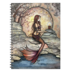 Tranquil Lagoon Mermaid Art Notebook