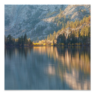 Tranquil Lake with Light and Shadow Poster