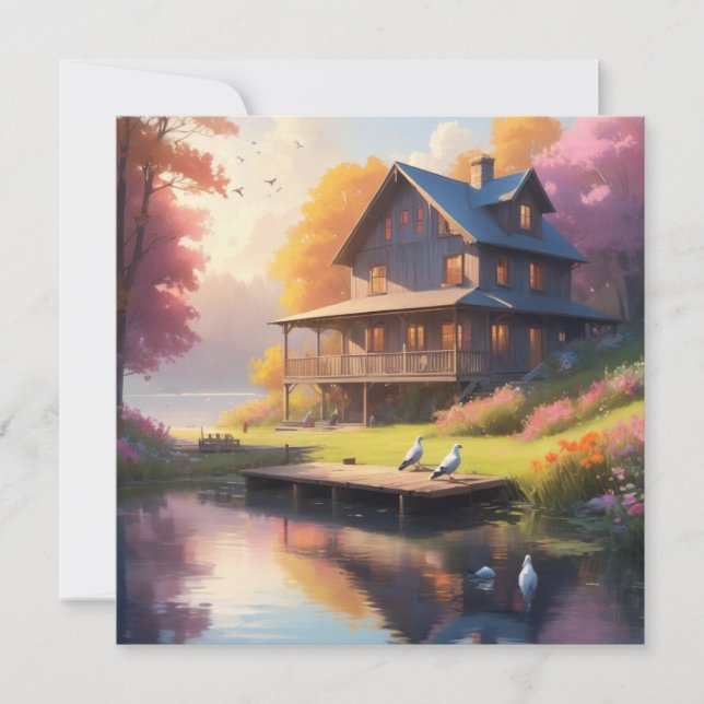 tranquil lakeside | charming wooden house (Front)