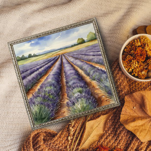 : Tranquil Lavender Field Photo Print
