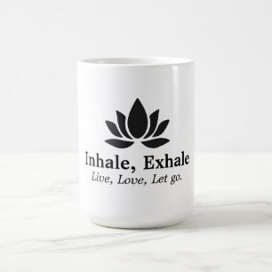 Tranquil Lotus: Inhale, Exhale Inspiration Coffee Mug