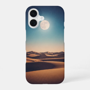 Tranquil Lunar Desert Scene iPhone 16 Case
