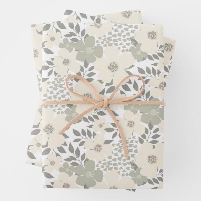 Tranquil meadow wrapping paper sheet (In situ)