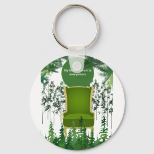  Tranquil Memory in Nature’s Hue & Nostalgic Desig Key Ring
