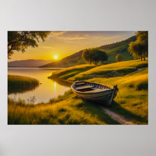 Tranquil Morning Sunrise Poster