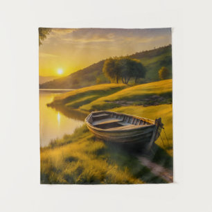 Tranquil Morning Sunrise  Tapestry