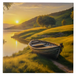 Tranquil Morning Sunrise  Tile