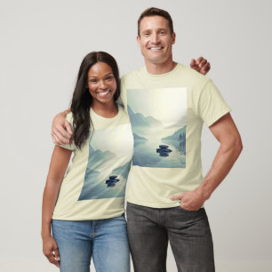 Tranquil Mountain Lake Serenity T-Shirt