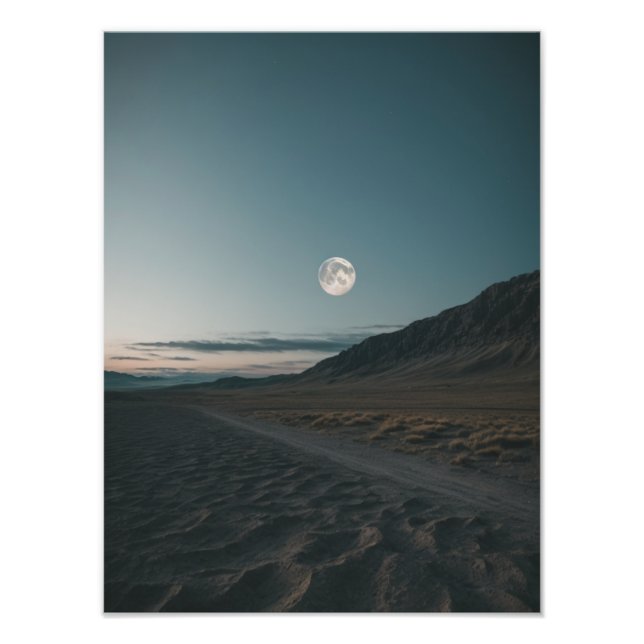  Tranquil Nights Under a Majestic Moon Photo Print (Front)