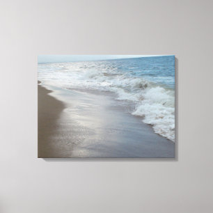 Tranquil Ocean Waves on the Beach Canvas Print