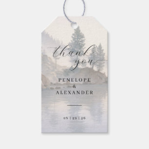 Tranquil Pastel Watercolor Landscape Gift Tags