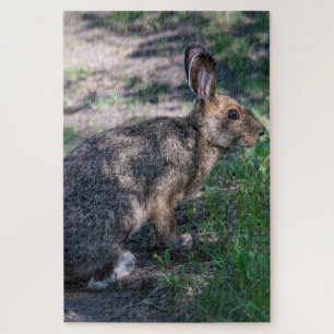 Tranquil Rabbit: Resting in Nature Jigsaw Puzzle