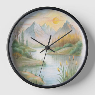 Tranquil Reflections Clock