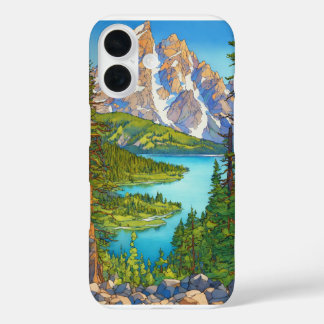 "Tranquil Reflections: Nature & Lake iPhone Cover" iPhone 16 Case
