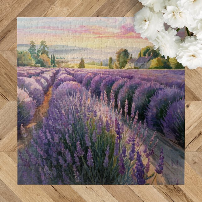 Tranquil Relaxing Lavender Scenery  Jigsaw Puzzle (Creator Uploaded)
