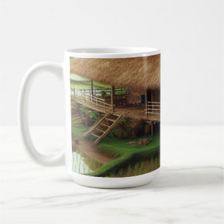Tranquil Rice Terrace Landscape Coffee Mug