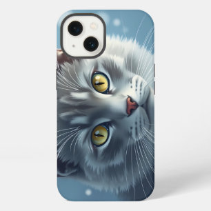 Tranquil Russian Blue Portrait with Soft Blues iPhone 13 Case