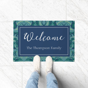 Tranquil Safari Tapestry Pattern - The White Lotus Doormat