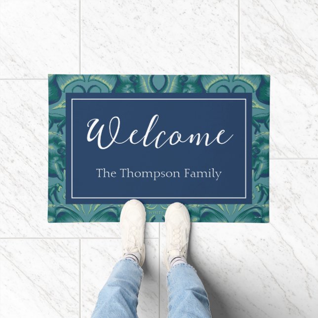 Tranquil Safari Tapestry Pattern - The White Lotus Doormat (Indoor)