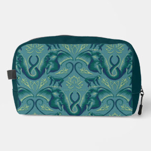 Tranquil Safari Tapestry Pattern - The White Lotus Dopp Kit