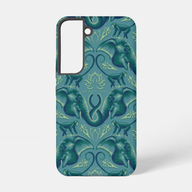 Tranquil Safari Tapestry Pattern - The White Lotus Samsung Galaxy S22 Case (Back)