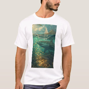 Tranquil Sailboat Artistic Cover T-Shirt