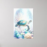 Tranquil Sea Turtle Wall Art