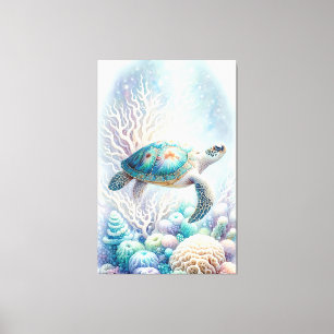 Tranquil Sea Turtle Wall Art