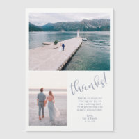 Tranquil Seas | Two Photo Wedding Thank You