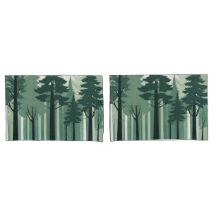 Tranquil Silhouette Forest Pillowcase