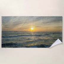 Tranquil Sunset in Portugal Beach Towel