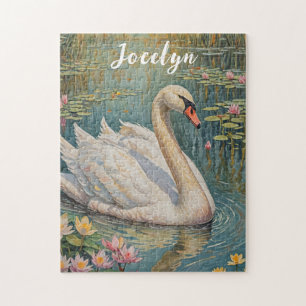 Tranquil Swan Serenade Jigsaw Puzzle