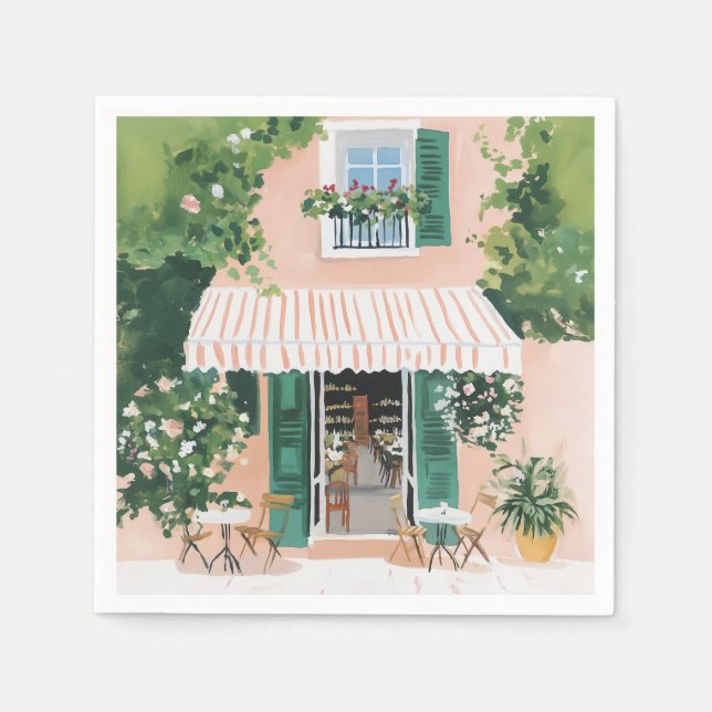 Tranquil Terrace in Rome Napkin (Front)