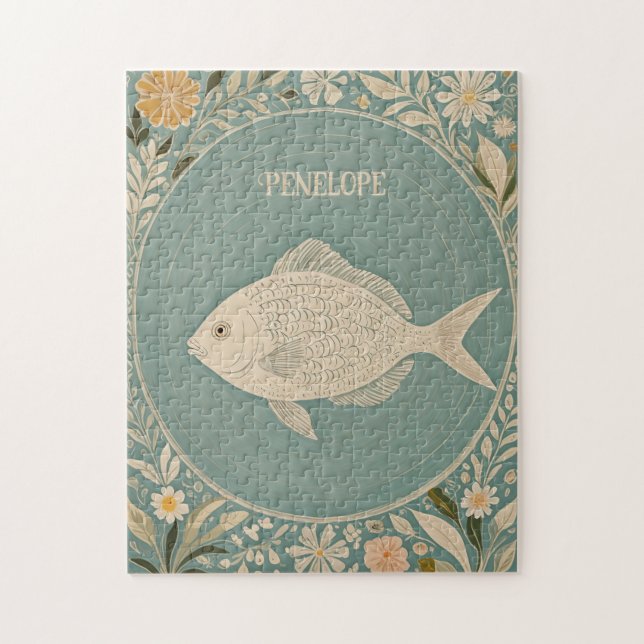 Tranquil Tides Personalised Jigsaw Puzzle (Vertical)