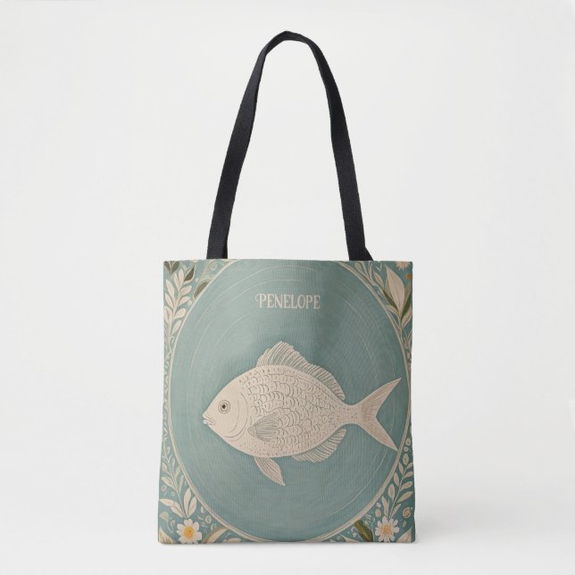 Tranquil Tides Personalised Tote Bag (Front)