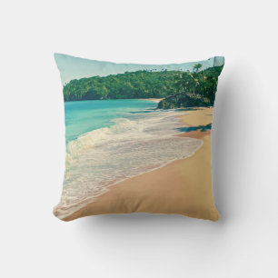 Tranquil Tropical Island Beach Cushion