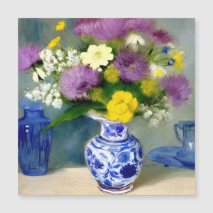 Tranquil Vase of Flowers Print Magnetic Invitation