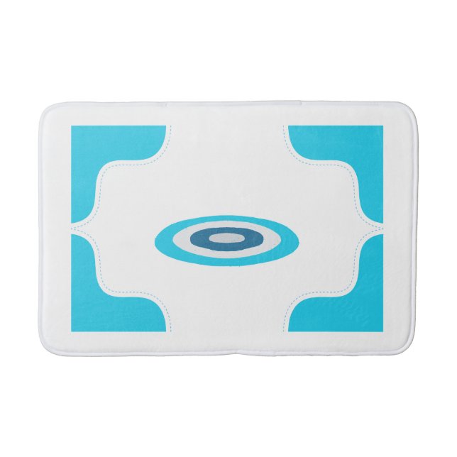  Tranquil Water Border Bath Mat (Front)