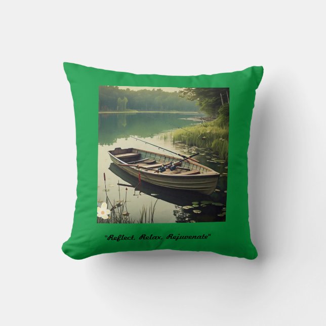 "Tranquil Water Landscape" Cushion (Front)
