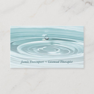 Tranquil Waterdrop Business Card