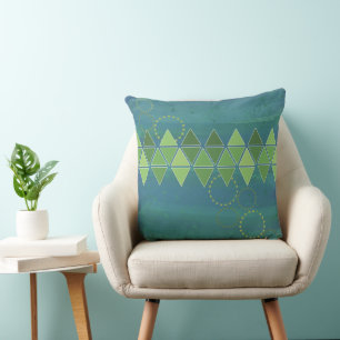 Tranquil Waters Abstract Throw Pillow