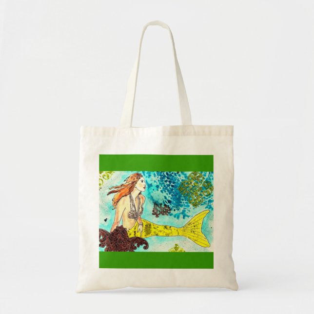 Tranquil Waters Mermaid Tote (Front)