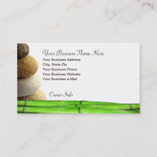 Tranquil Zen Spa Theme Professional Business Card