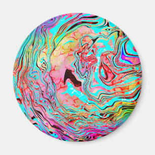 Tranquillity Abstract Fluid Art Magnet