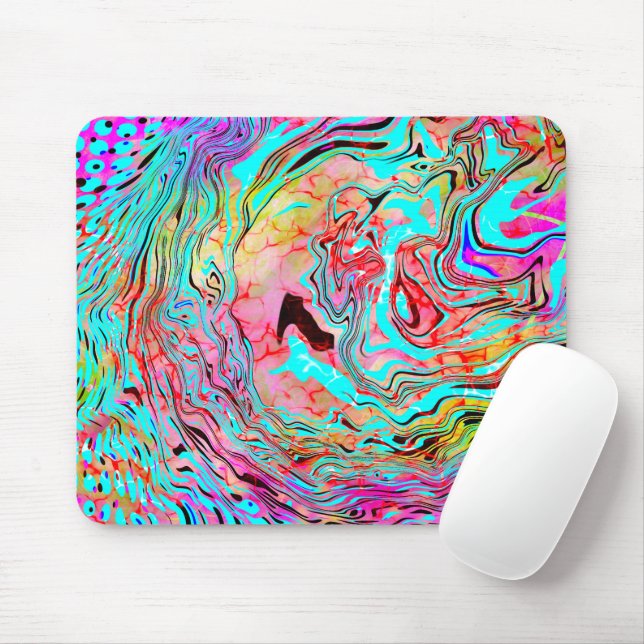 Tranquillity Abstract Fluid Art  Mouse Mat (With Mouse)