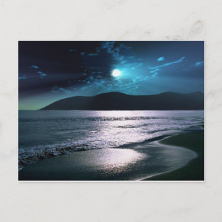 Tranquillity Beach Moonrise Postcard