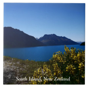 Tranquillity Blues South Island, New Zealand Tile