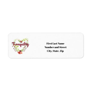 Tranquillity Floral Return Address Labels